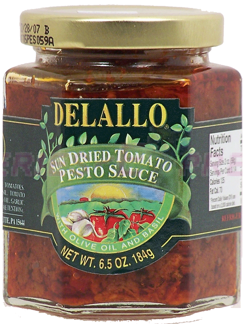 Delallo&nbsp;&nbsp;sun dried tomato pesto sauce Full-Size Picture